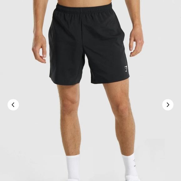 Gymshark Other - NIB Gymshark Arrival 7" lightweight black shorts Size Lg
